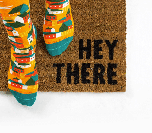 Five unexpected ways to use custom socks 1 Doormat - Mat